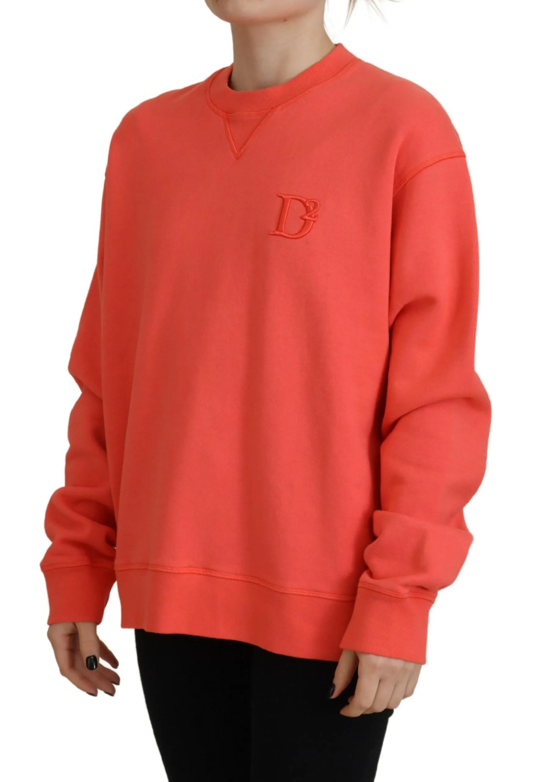 Dsquared Logo Embroidery Women Long Sleeve Women's Sweater (Pre-Owned)