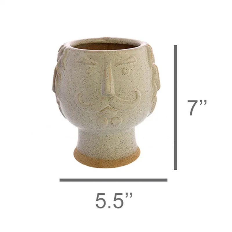 Duke Cachepot, Ceramic - White