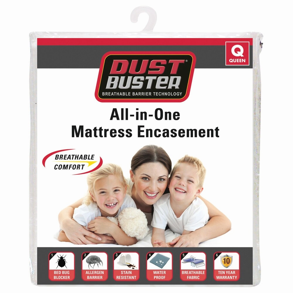 Dust Buster Breathable Mattress Protector - White
