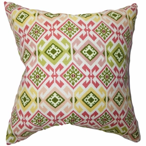 Ealhhun Geometric Euro Sham Pink Green pillowcases,cotton pillow covers,bed linen