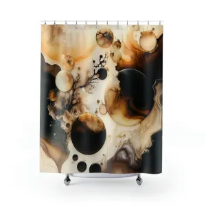 Earthy Abstract Shower Curtain Lighting,Home Lighting
