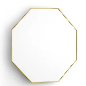 Eaves Large Octagon Mirror with Polished Brass Frame Cutting Board,Kitchen Board