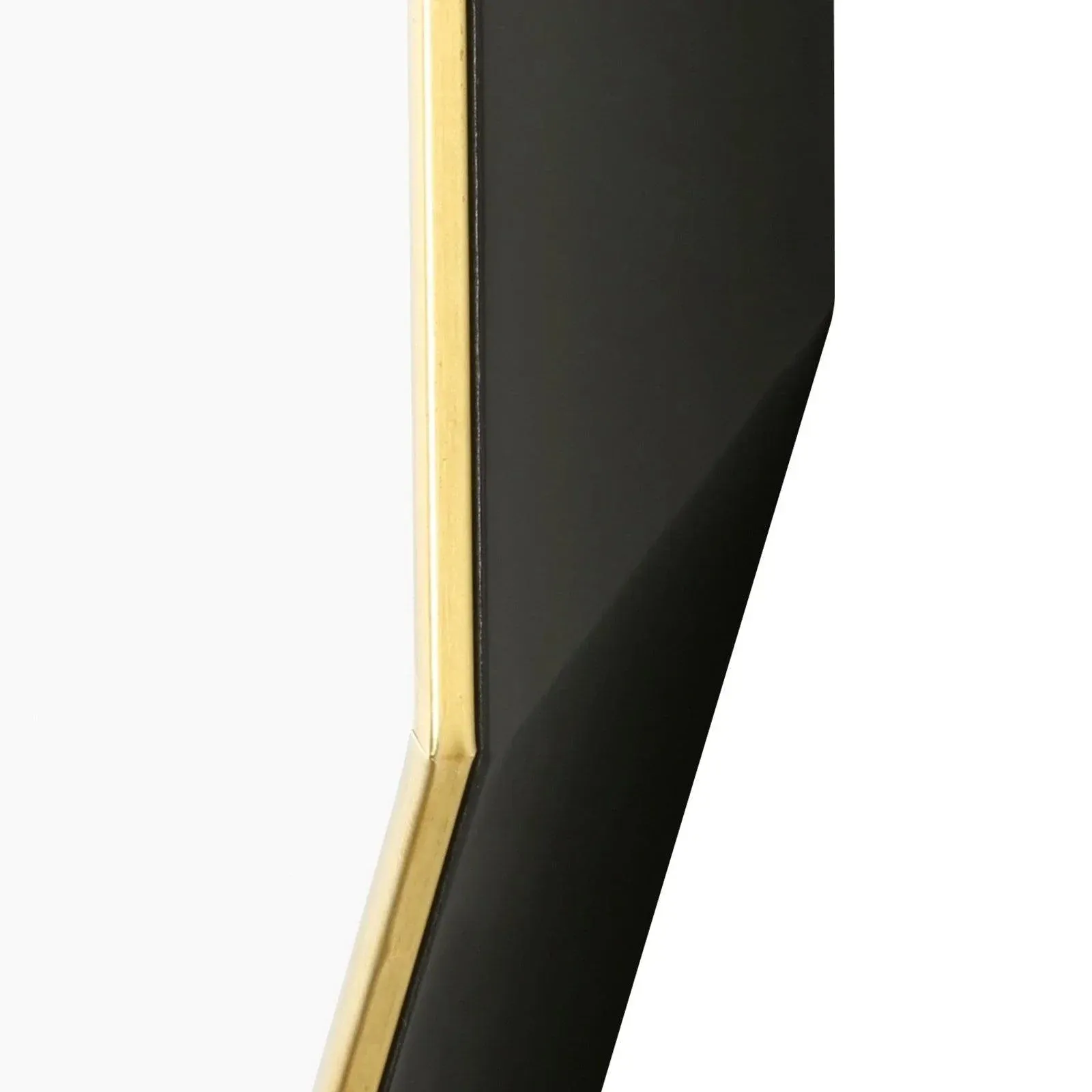 Eaves Large Octagon Mirror with Polished Brass Frame