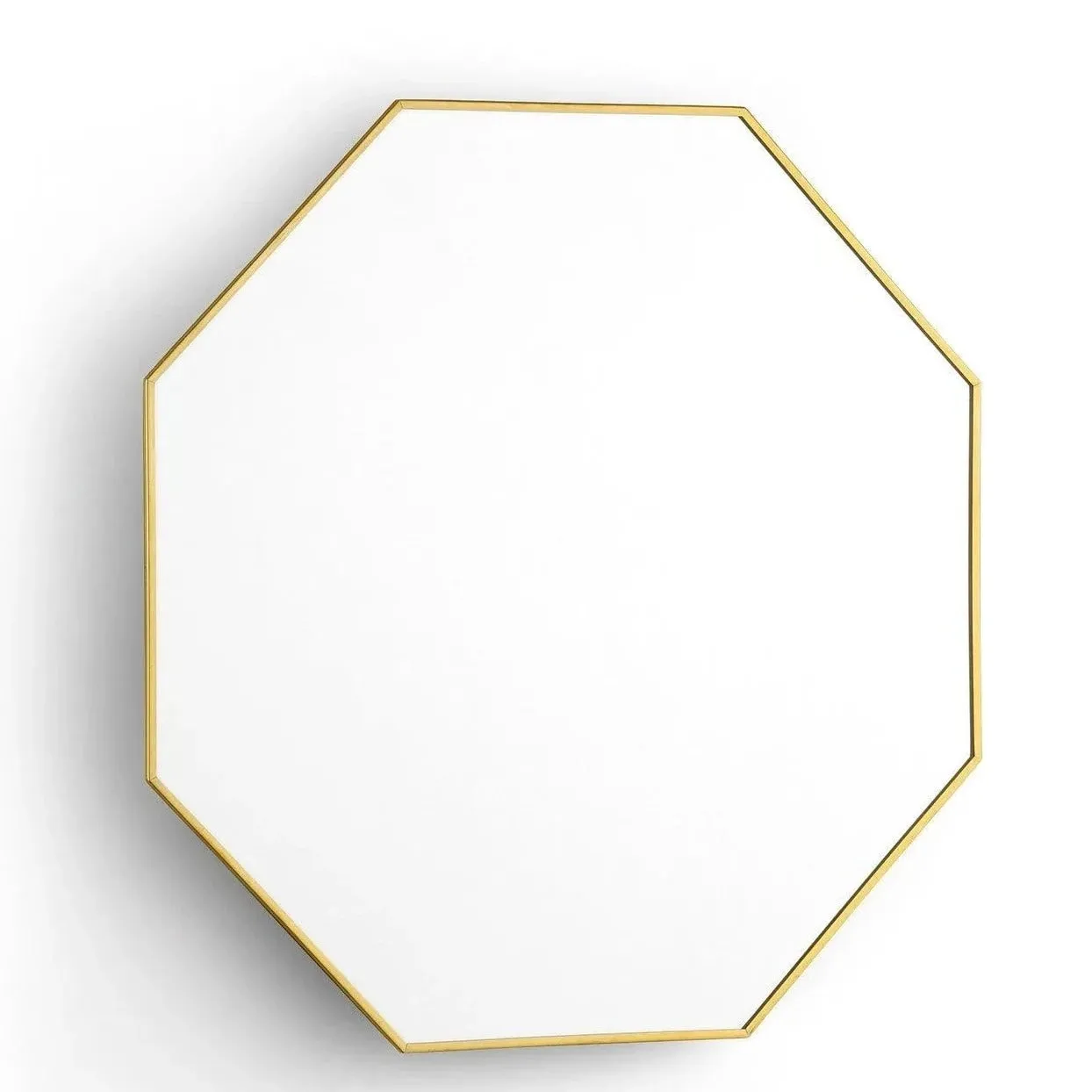 Eaves Large Octagon Mirror with Polished Brass Frame Cutting Board,Kitchen Board