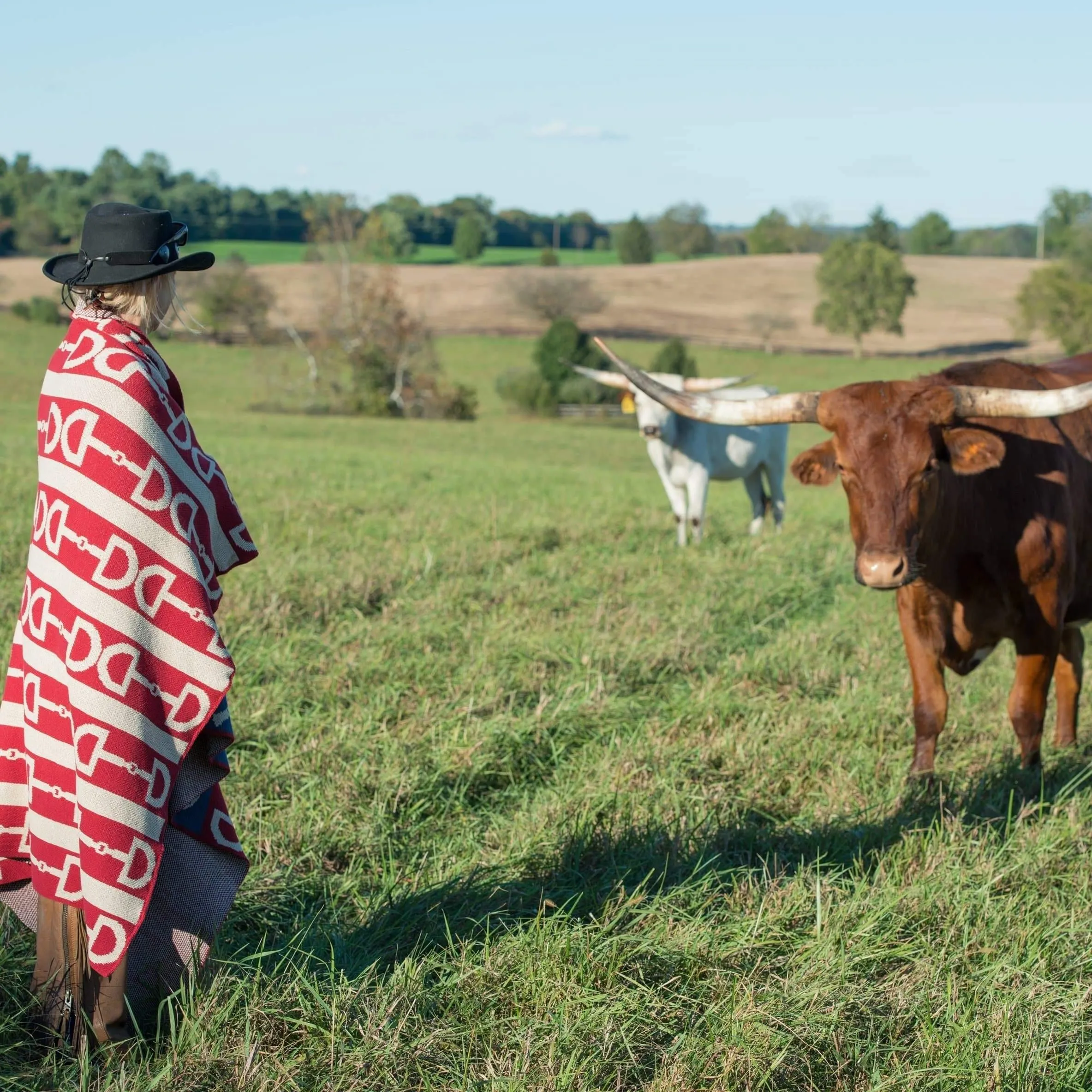 Eco American Equestrian Woven Throw Blanket
