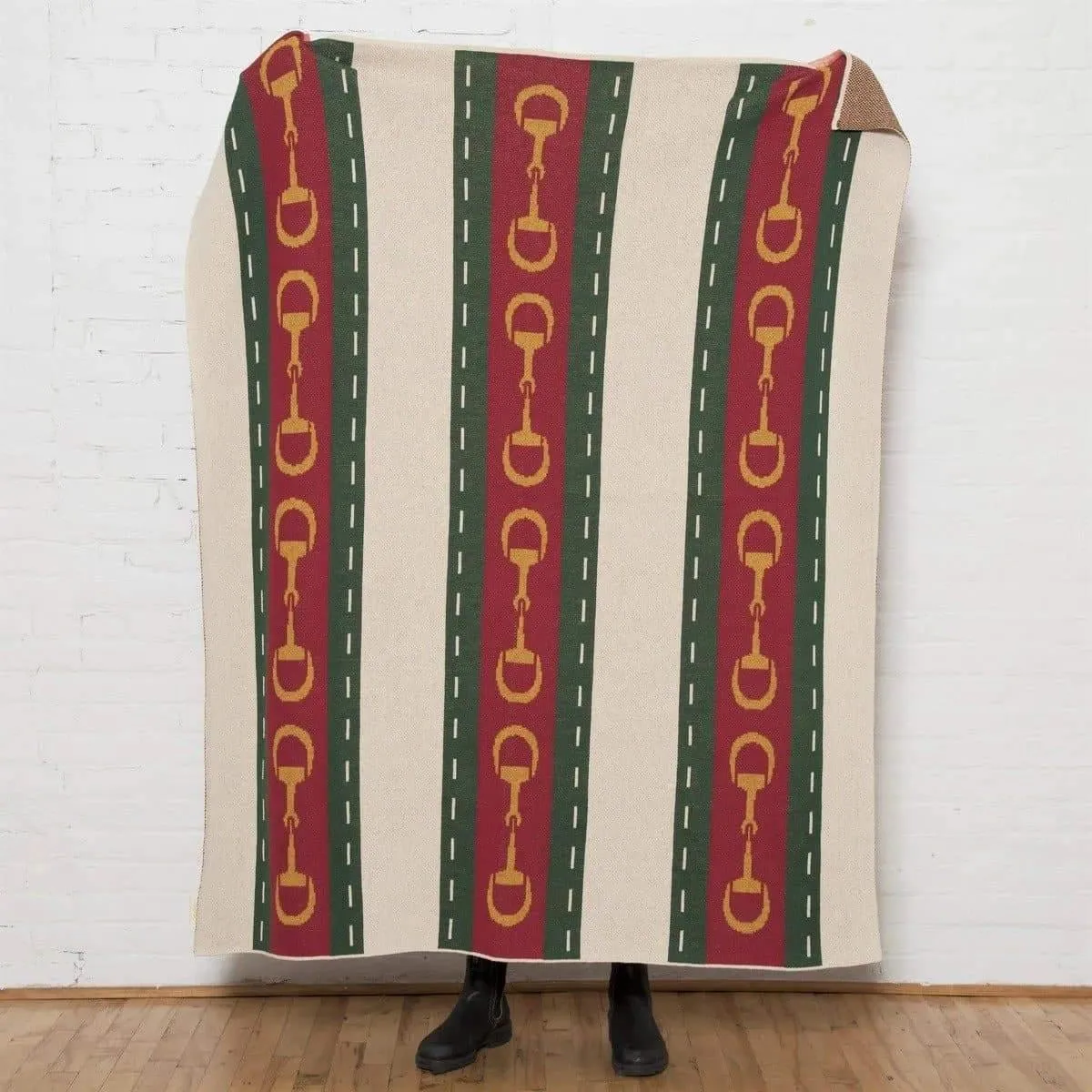 Eco Equine Striped Snaffle Woven Throw