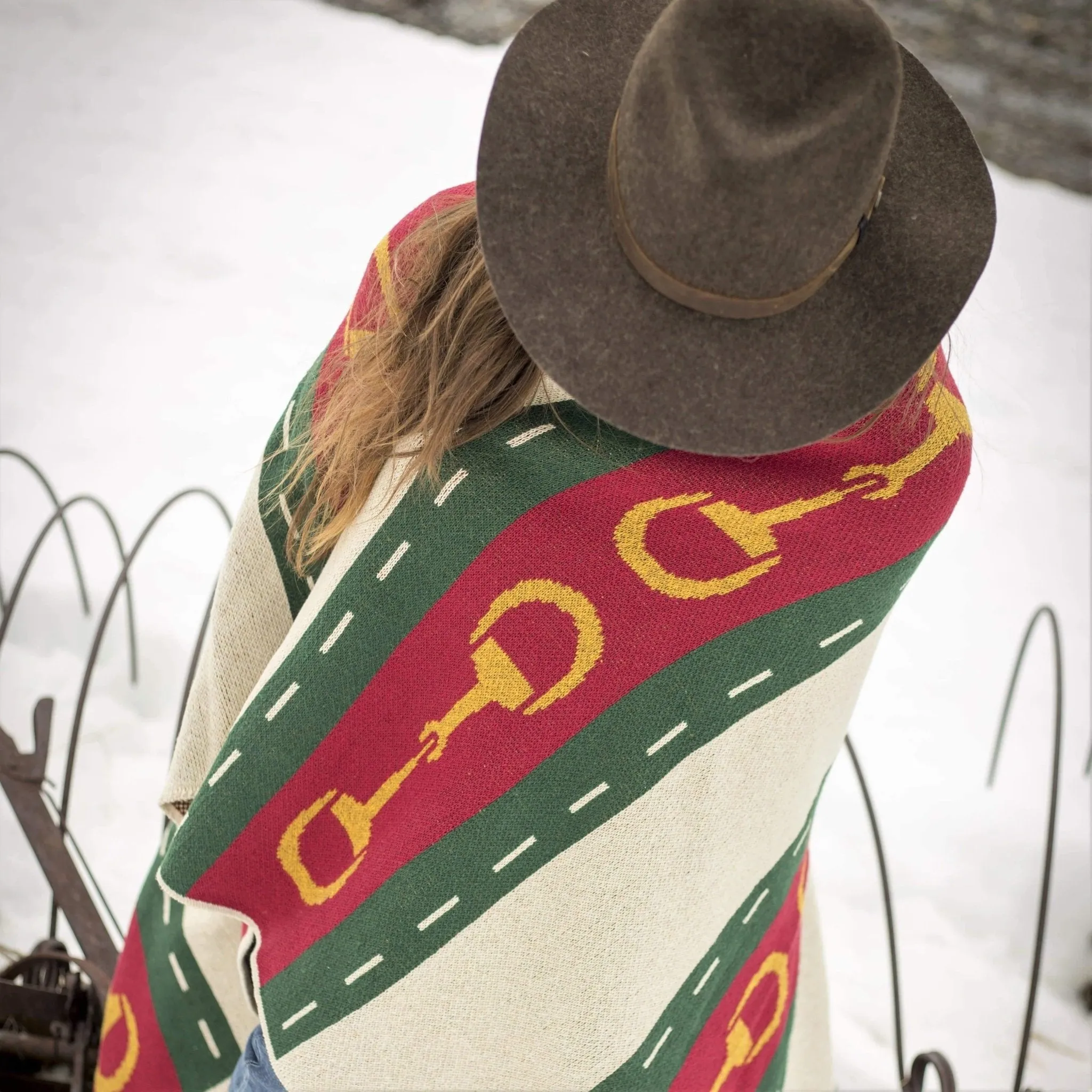 Eco Equine Striped Snaffle Woven Throw luxury bedding, duvet cover