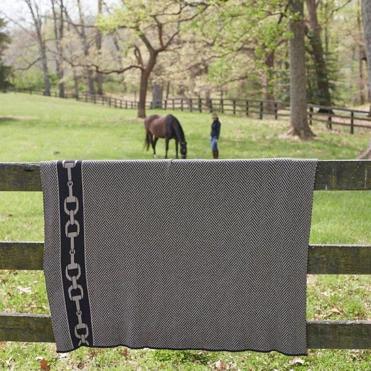 Eco Herringbone & Bit Throw Blanket