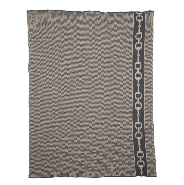 Eco Herringbone & Bit Throw Blanket