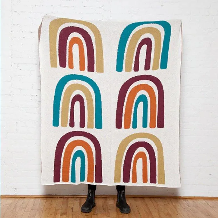 Eco Rainbow Woven Throws - 3 Colors