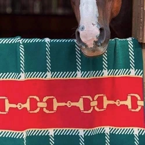 Eco Equine Striped Snaffle Woven Throw