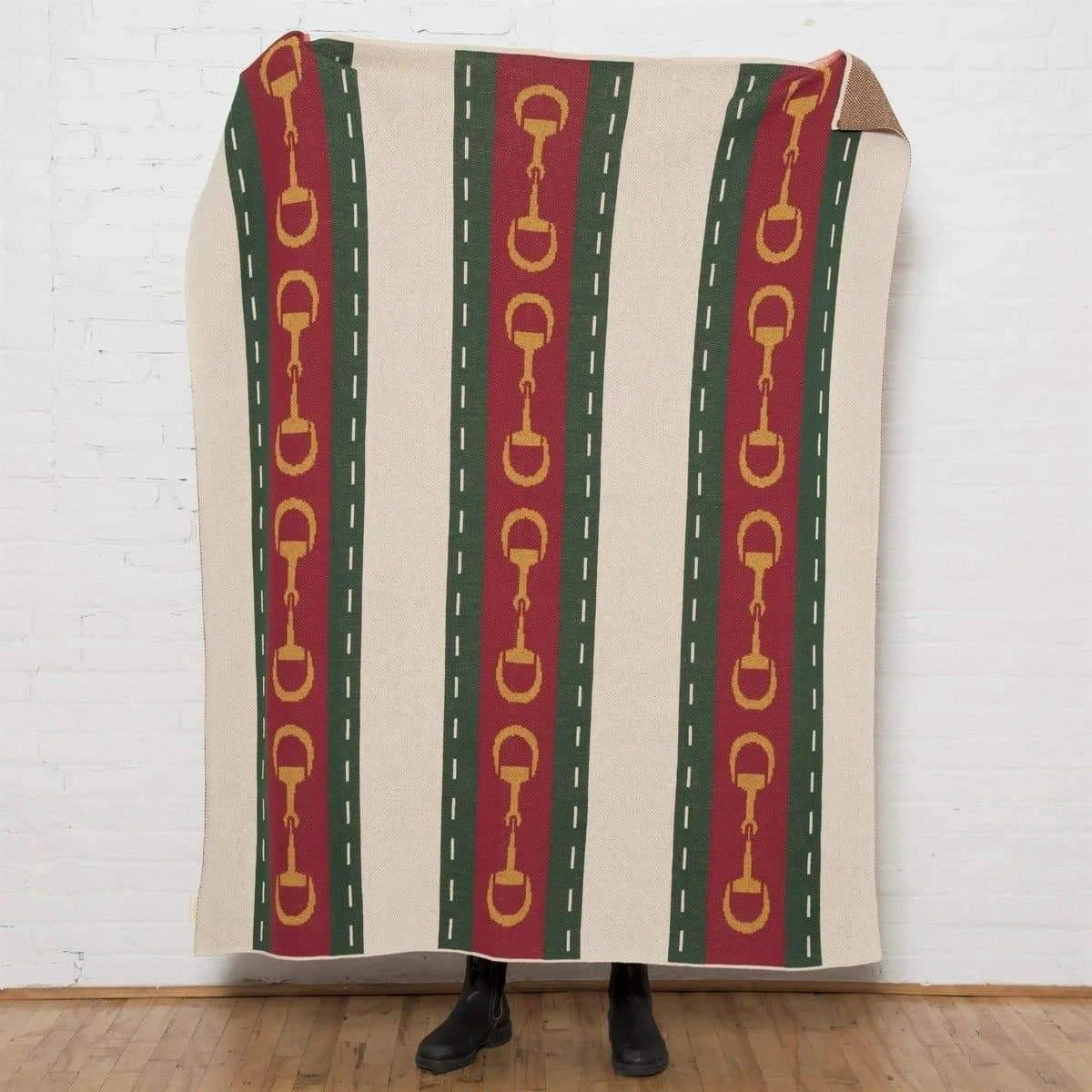 Eco Equine Striped Snaffle Woven Throw