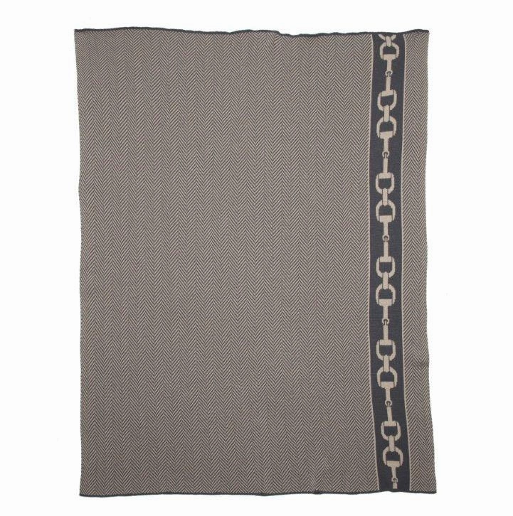 Eco Herringbone & Bit Throw Blanket