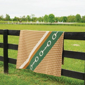 Eco Lucky Stripe Horse & Bit Throw Blanket storage cart, utility cart