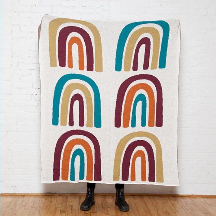 Eco Rainbow Woven Throws - 3 Colors