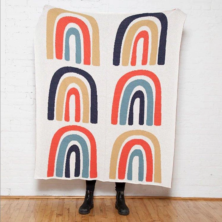 Eco Rainbow Woven Throws - 3 Colors