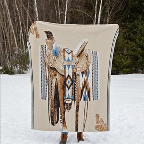 Eco Saddle Throw Blanket storage cart, utility cart
