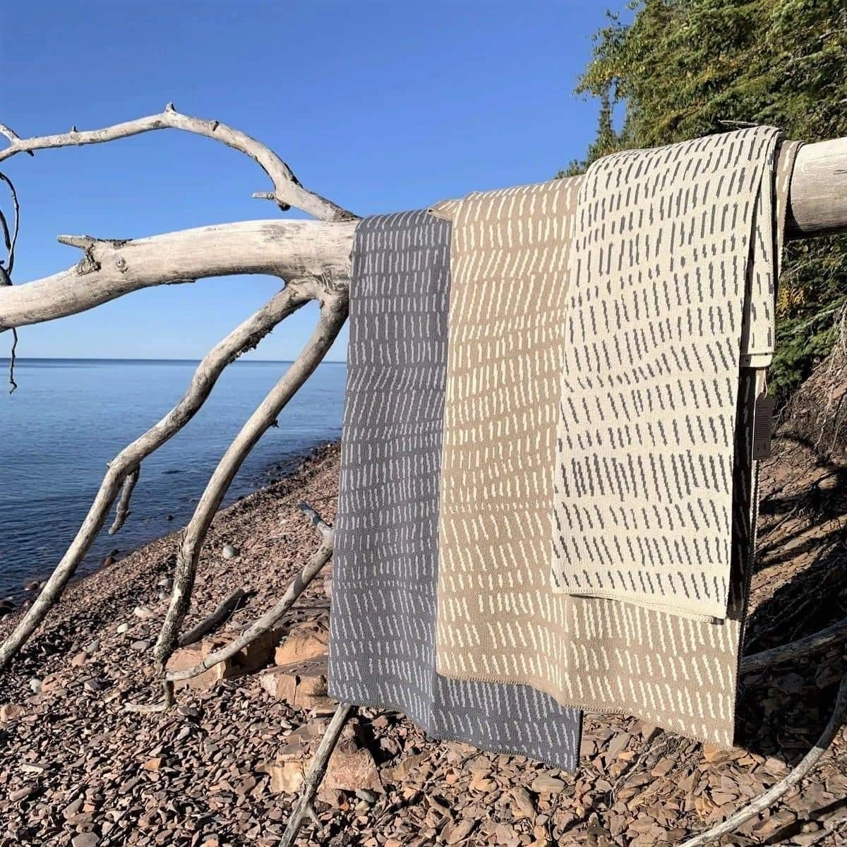 Eco Trails Woven Reversible Throw Blankets