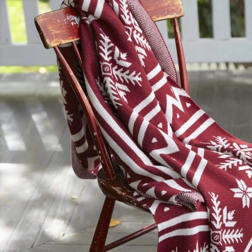 Eco West Red Woven Throw storage cart, utility cart