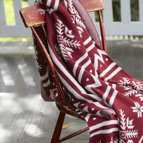 Eco West Red Woven Throw storage cart, utility cart