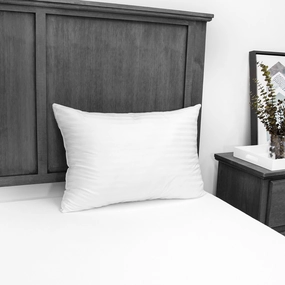 EcoPEDIC Down Alternative Bed Pillow with 300 Thread Count Cover pillows,bed pillow,sleeping cushion