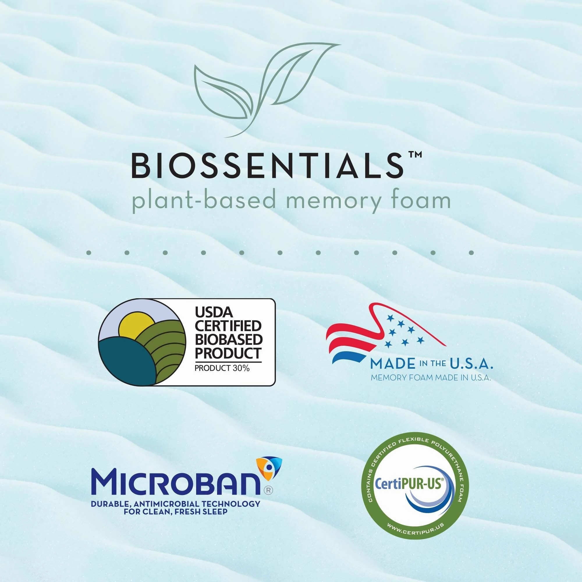 Ecossentials 1.5" Memory Foam Mattress Topper