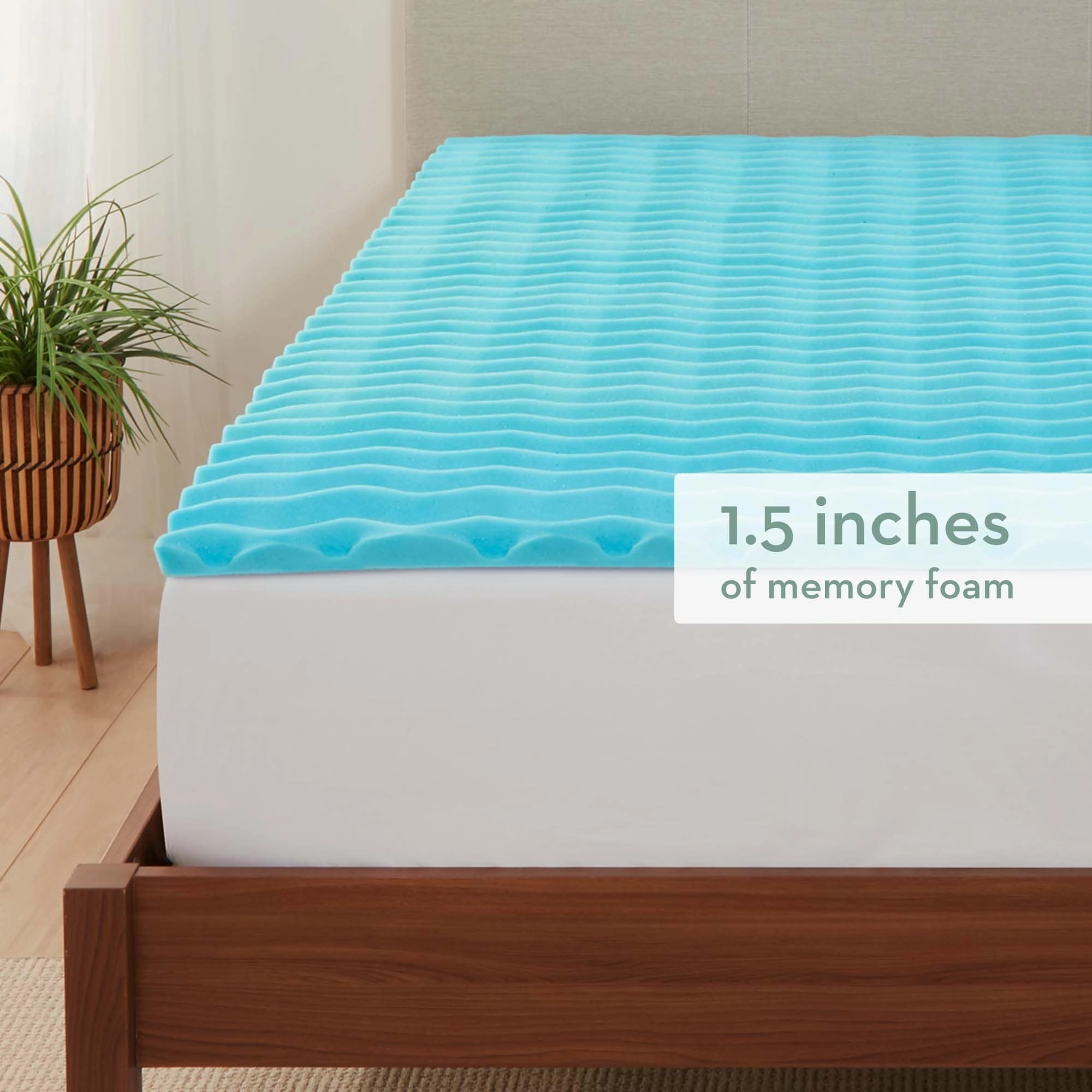 Ecossentials 1.5" Memory Foam Mattress Topper
