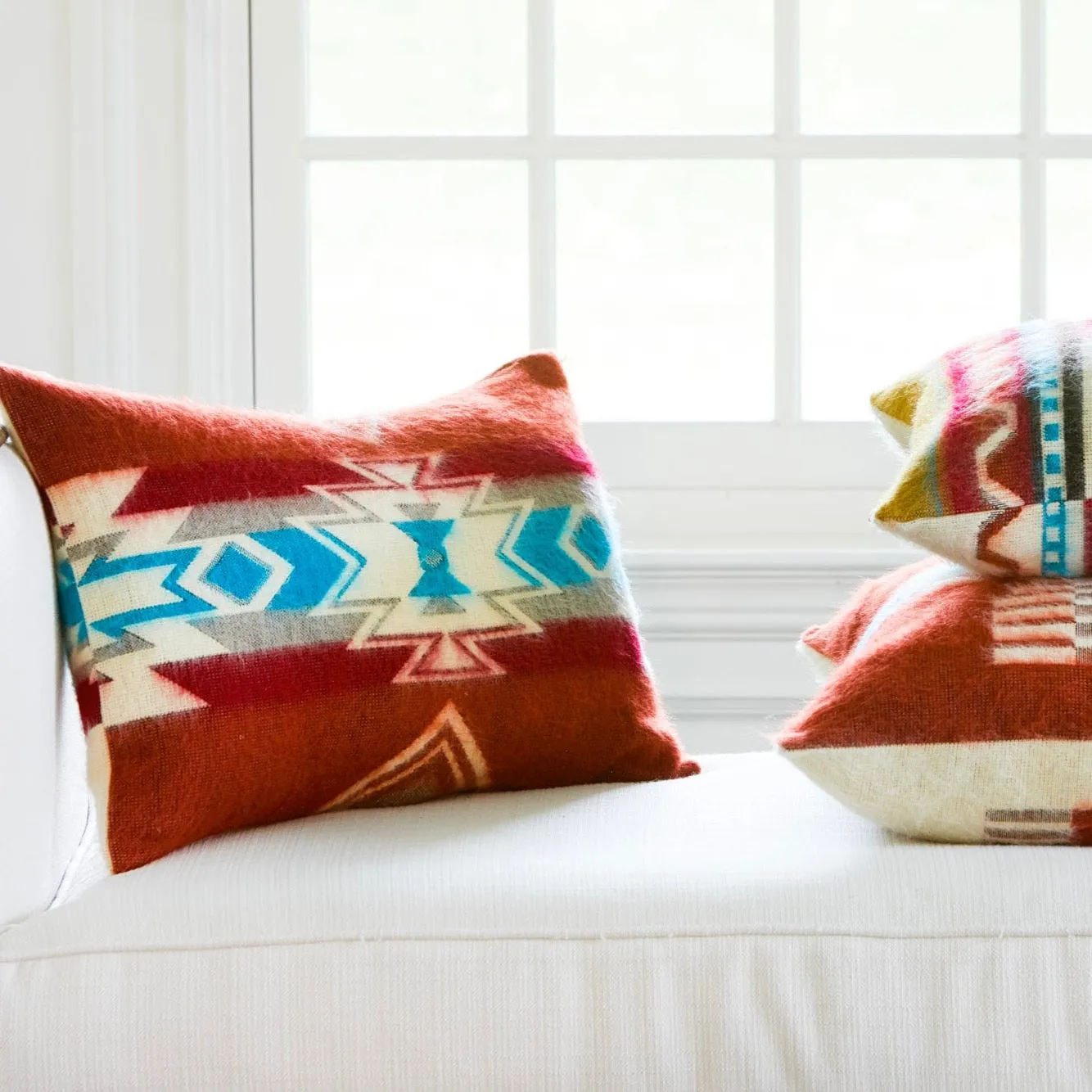 Ecuadorian Pillowcase - Lumbar Antisana Earth exotic cowhide rug, leather rug