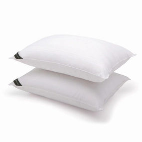 Eddie Bauer Cotton Damask Striped Down Alternative Pillow (Set of 2) - White pillows,bed pillow,sleeping cushion