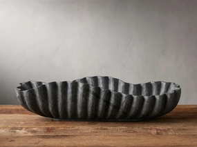 Edel Ruffle Centerpiece Bowl in Black Home Decor & Accessories,decorative home accessories