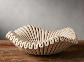 Edel Ruffle Flautaro Bowl in Cream Home Decor & Accessories,decorative home accessories