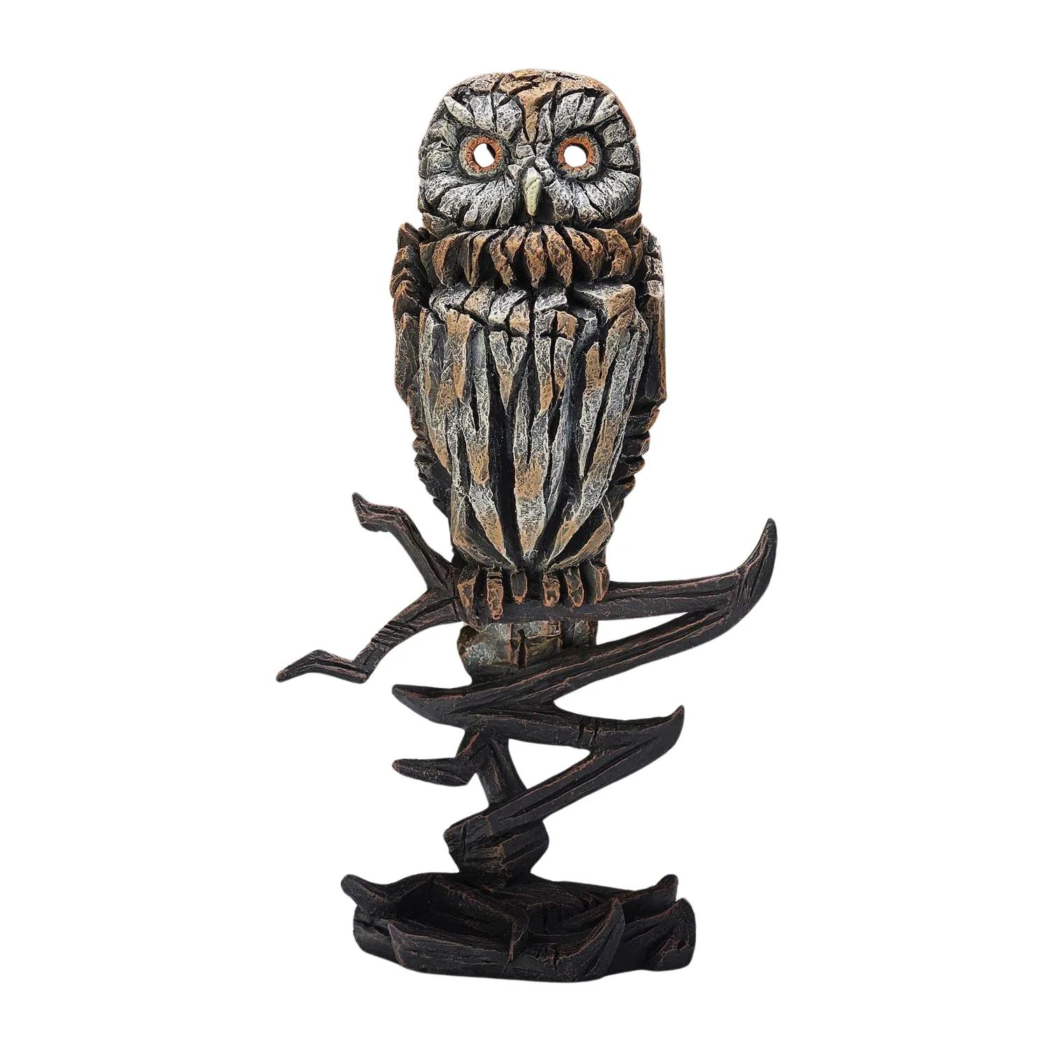 Edge Sculpture Owl On Branch Statue Figurine 12.75" Decorative Mirror,Home Decor Mirror