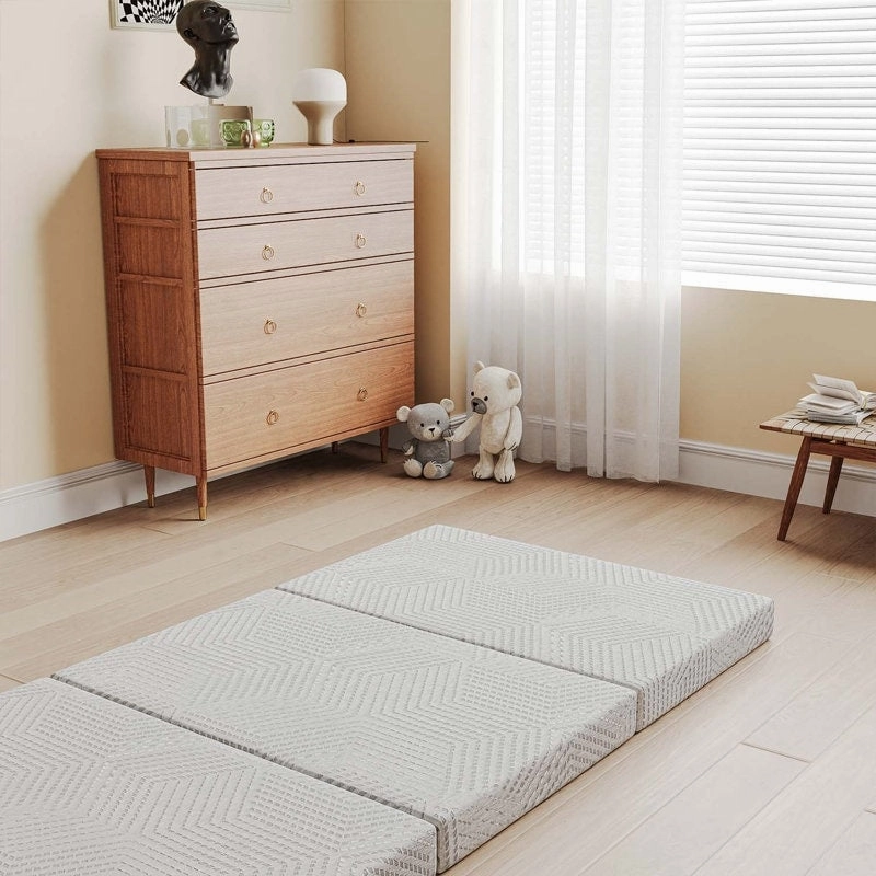 EGOHOME 4 Inch Tri-fold Gel Memory Foam Topper Pad