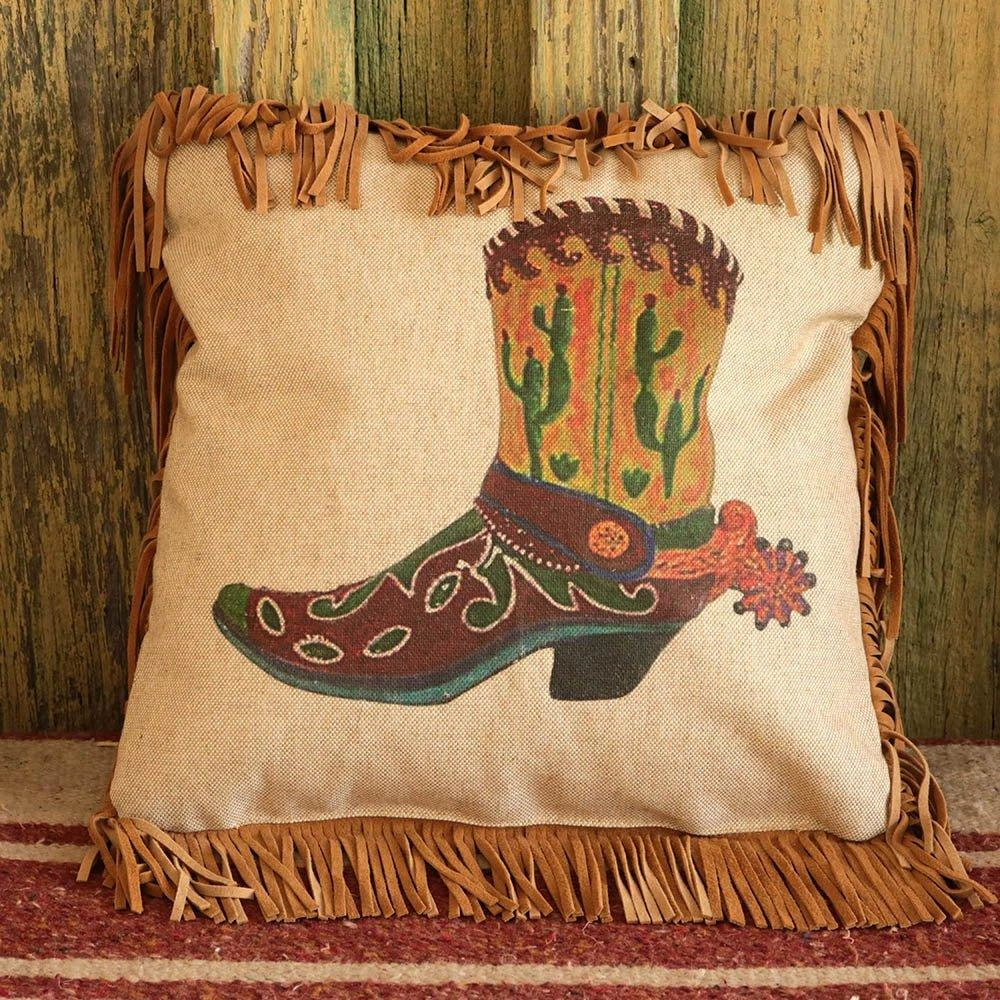 Electric Cowboy Boot Throw Pillow storage cart, utility cart