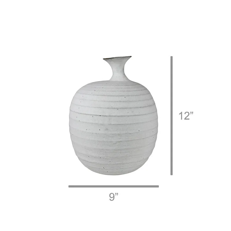 Eleo Vase with Neck, Ceramic - Lrg