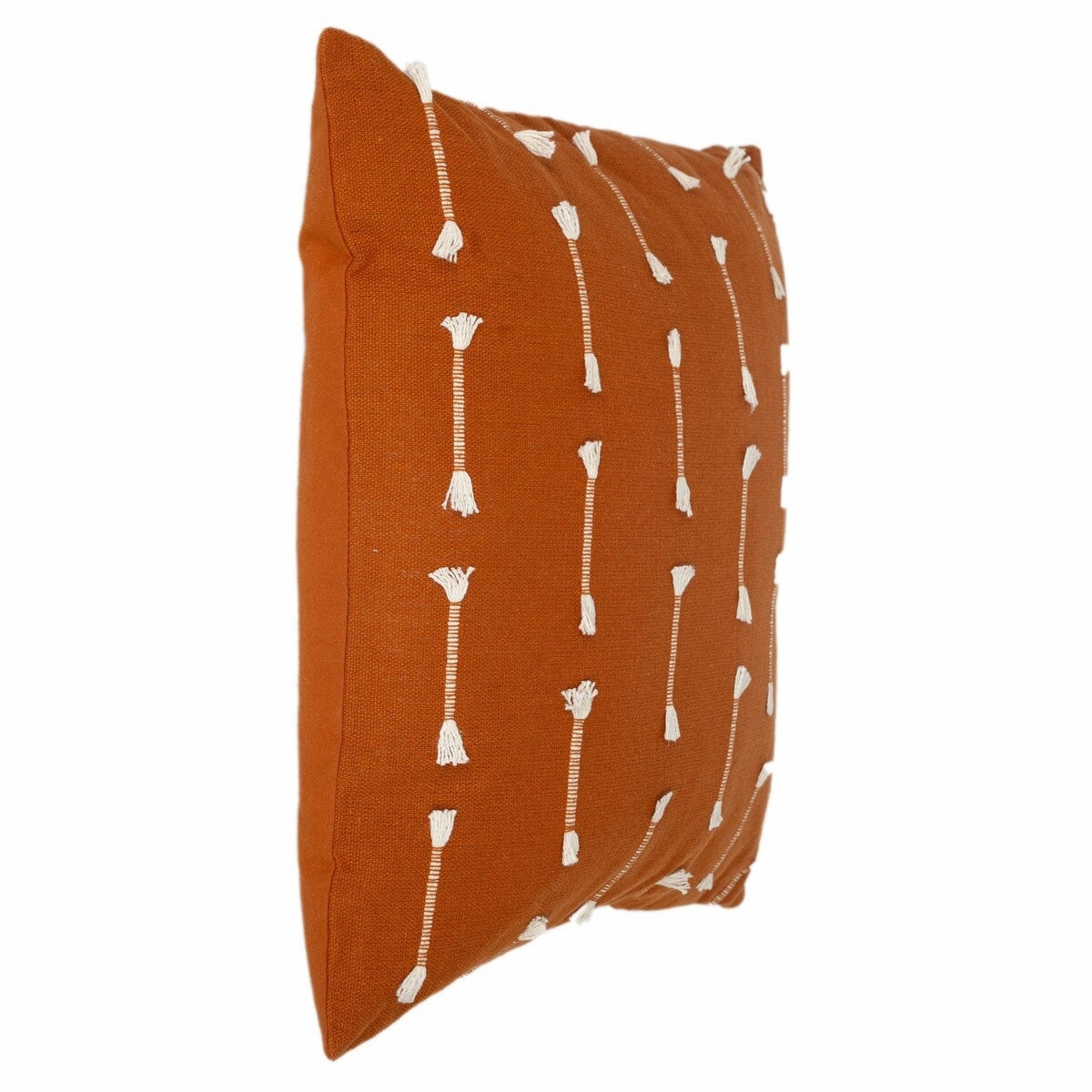 Elevate Your Couches or Beds Look with Brown Cotton Pillow (18" x 18") - Dark Brown