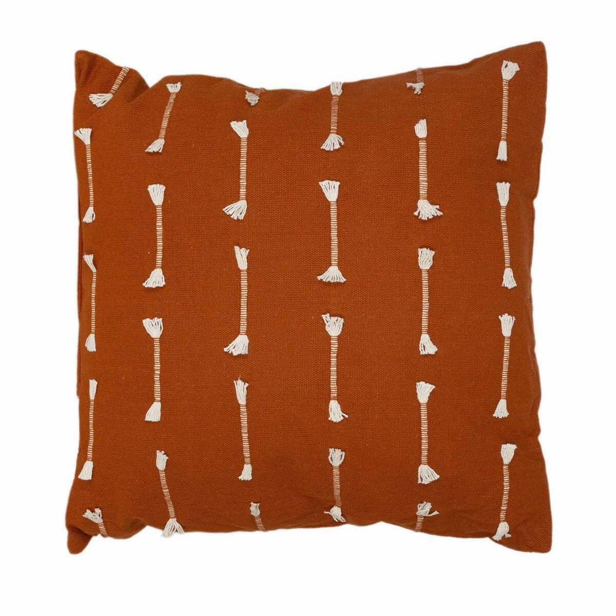 Elevate Your Couches or Beds Look with Brown Cotton Pillow (18" x 18") - Dark Brown pillows,bed pillow,sleeping cushion