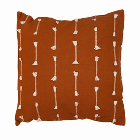 Elevate Your Couches or Beds Look with Brown Cotton Pillow (18" x 18") - Dark Brown pillows,bed pillow,sleeping cushion