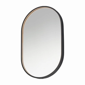 Elisse Oval 20x32" LED Mirror Wall Decor,modern wall decor set