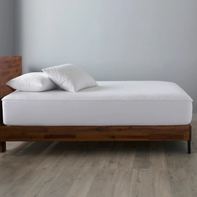 Ella Jayne Classic Quilted Mattress Pad - White mattress pads,mattress topper,bed protection