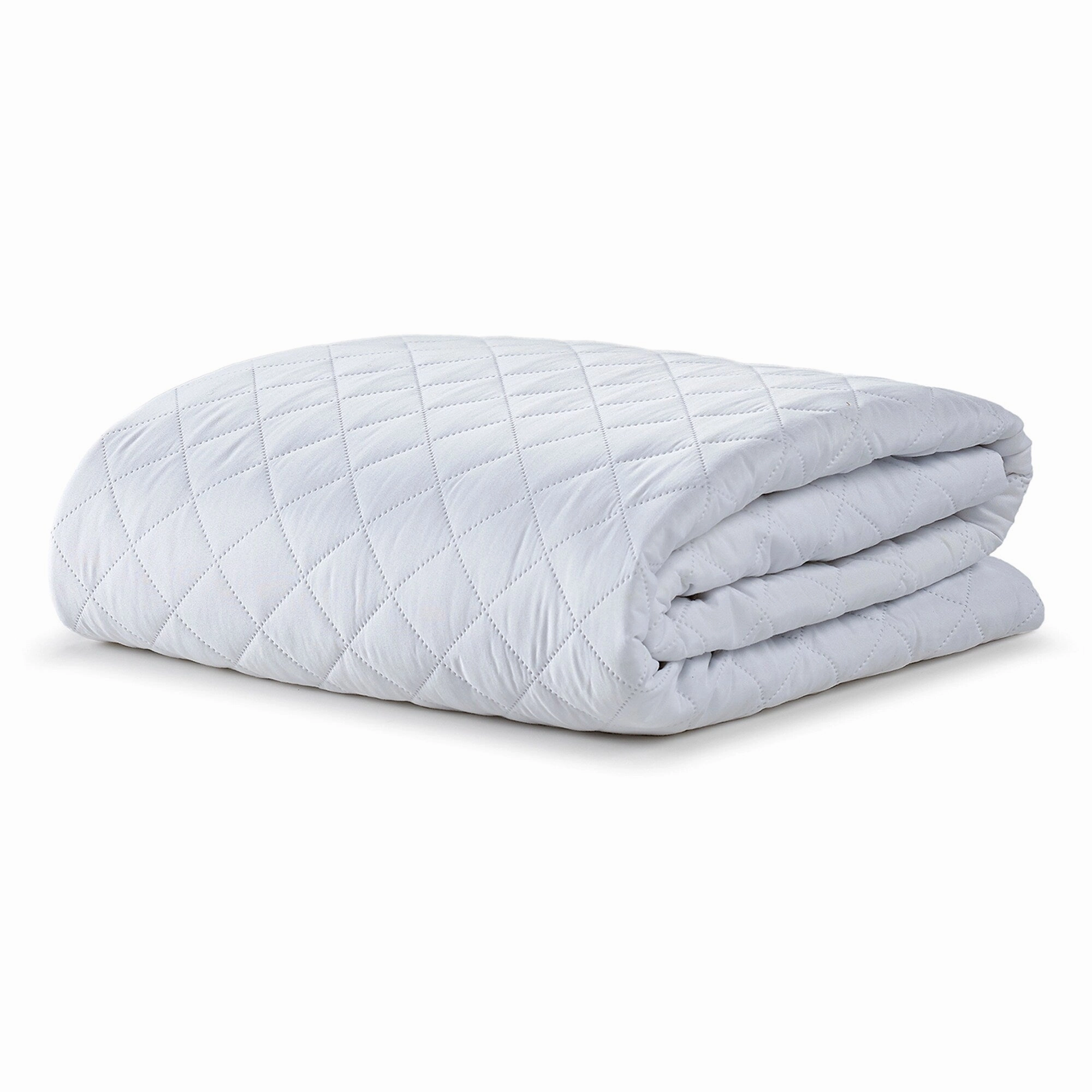 Ella Jayne Classic Quilted Mattress Pad - White