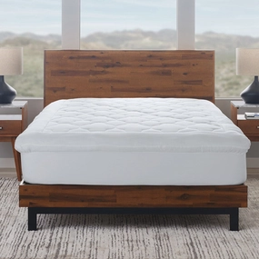 Ella Jayne Fluffy Clouds Mattress Topper - White mattress pads,mattress topper,bed protection