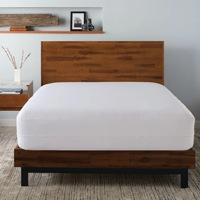 Ella Jayne Waterproof & Allergy Free Zipper Encasement, 9" to 12" Depth - White mattress pads,mattress topper,bed protection