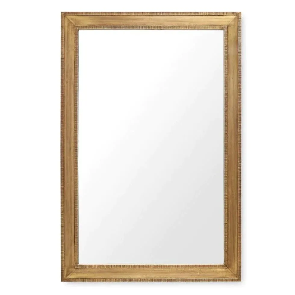 Ellen Large Mirror with Antique Brass Frame