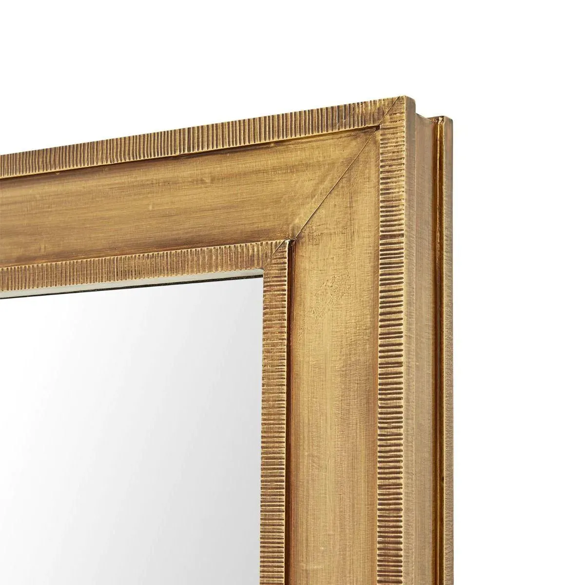 Ellen Large Mirror with Antique Brass Frame