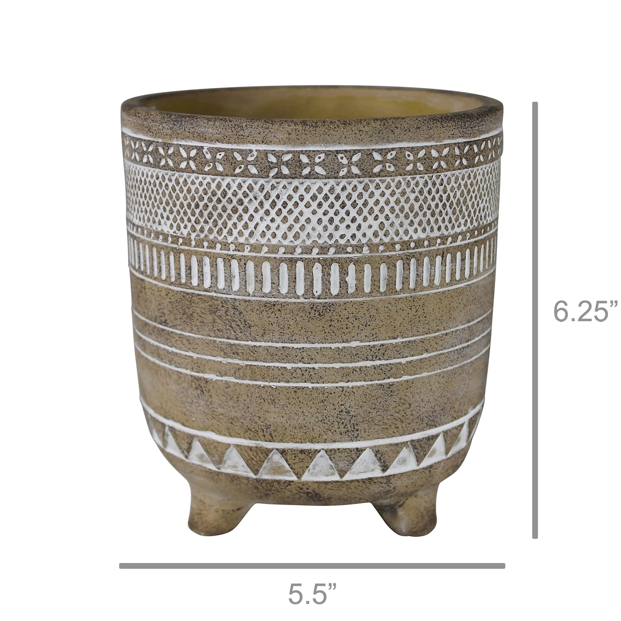 Elu Footed Pot, Cement