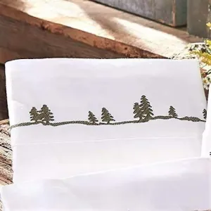 Embroidered Forest Sheets shower bench, bathroom seat
