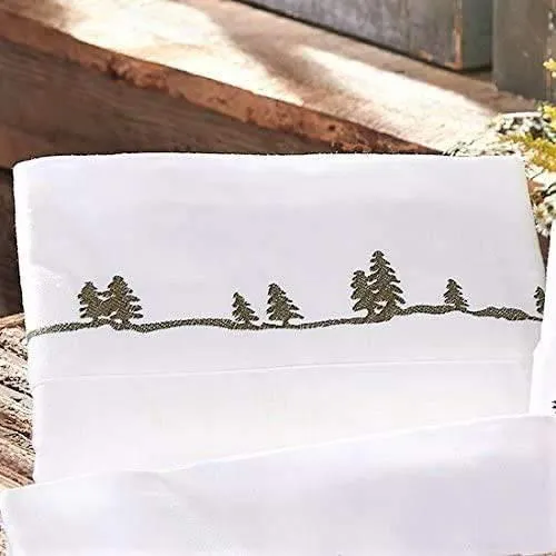 Embroidered Forest Sheets shower bench, bathroom seat