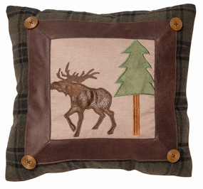 Embroidered Moose & Pines Accent Pillow storage cart, utility cart