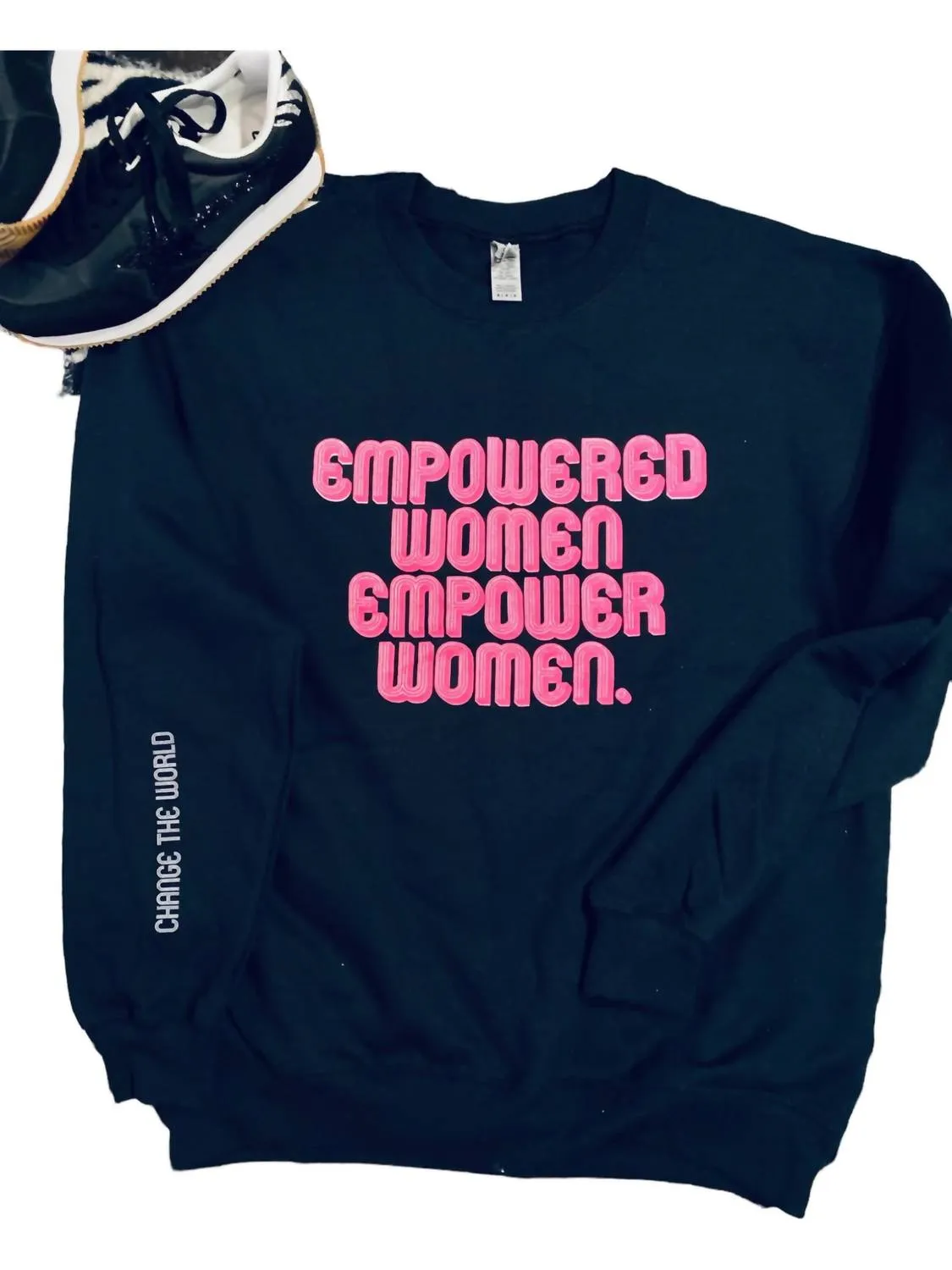 Empowered Women Empower Women Sweater In Black